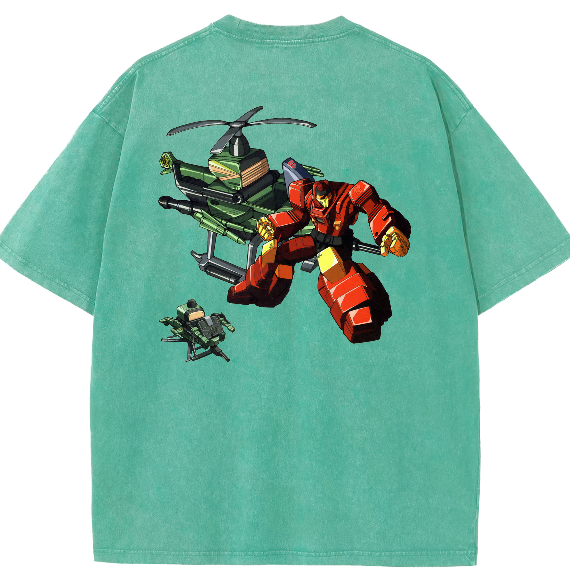 （画像用）  綿100% ヴィンテージ風 半袖Tシャツ（背面プリント）